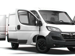 Opel Movano Van L1H1 HQ Interior 2023 Modelo 3D