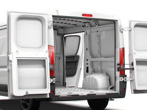 Opel Movano Van L1H1 HQ Interior 2023 3D Model