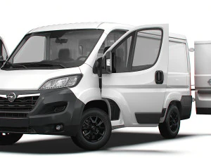 Opel Movano Van L1H1 HQ Interior 2023 3D Model