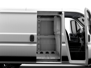 Opel Movano Van L1H1 HQ Interior 2023 Modello 3D