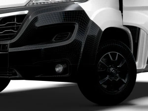 Opel Movano Van L1H1 HQ Interior 2023 3D Model