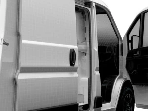 Opel Movano Van L1H1 HQ Interior 2023 3D Model