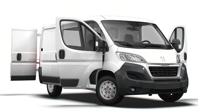 Peugeot Boxer Van L1H1 HQ Interior 2023 Modèle 3D .c4d .max .obj .3ds .fbx .stl .blend 