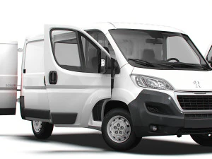 Peugeot Boxer Van L1H1 HQ Interieur 2023 3D Modell