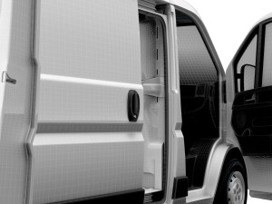 Peugeot Boxer Van L1H1 HQ Interior 2023 Modèle 3D