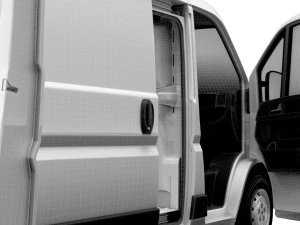 Peugeot Boxer Van L1H1 HQ Interior 2023 3D Model