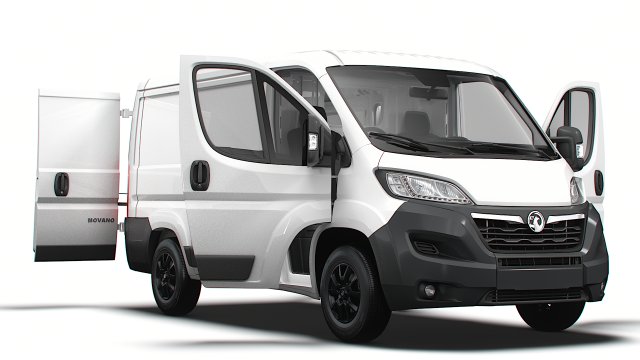 Vauxhall Movano Van L1H1 HQ Interior 2023 3D Model .c4d .max .obj .3ds .fbx .stl .blend 