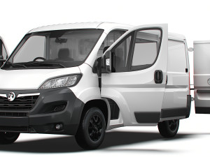 Vauxhall Movano Van L1H1 HQ Interior 2023 3D Model