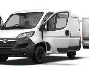 Vauxhall Movano Van L1H1 HQ Interior 2023 3D Model