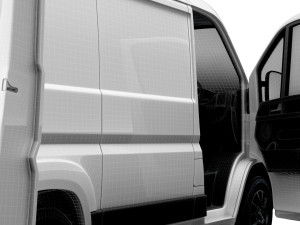 Vauxhall Movano Van L1H1 HQ Interior 2023 3D Model