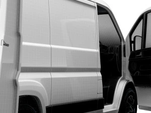 Vauxhall Movano Van L1H1 HQ Interior 2023 3D Model