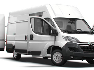 Citroen Jumper Van L4H3 HQ Interior 2023 3D Model