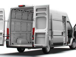 Citroen Jumper Van L4H3 HQ Interior 2023 3D Model