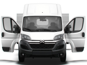 Citroen Jumper Van L4H3 HQ Interior 2023 3D Model