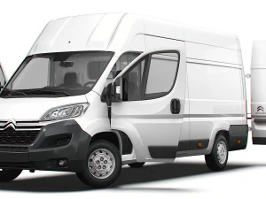 Citroen Jumper Van L4H3 HQ Interior 2023 3D Model