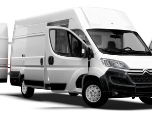 Citroen Jumper Van L4H3 HQ Interior 2023 3D Model