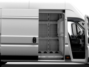 Citroen Jumper Van L4H3 HQ Interior 2023 3D Model