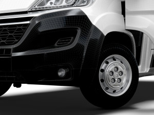 Citroen Jumper Van L4H3 HQ Interior 2023 3D Model