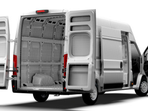 Citroen Jumper Van L4H3 HQ Interior 2023 3D Model