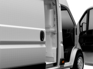 Citroen Jumper Van L4H3 HQ Interior 2023 3D Model