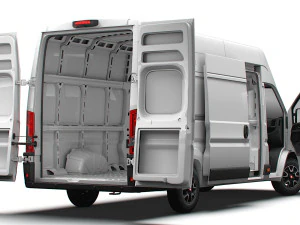 Fiat Ducato Van L4H3 HQ Interior 2023 3D Model