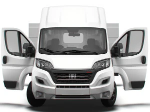 Fiat Ducato Van L4H3 HQ Interior 2023 3D Model