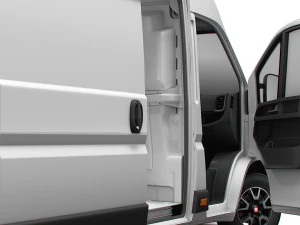 Fiat Ducato Van L4H3 HQ Interior 2023 3D Model