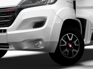 Fiat Ducato Van L4H3 HQ Interior 2023 3D Model