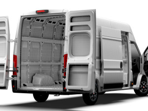 Fiat Ducato Van L4H3 HQ Interior 2023 Modello 3D