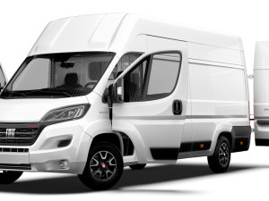 Fiat Ducato Van L4H3 HQ Interior 2023 Modello 3D