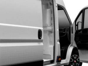 Fiat Ducato Van L4H3 HQ Interior 2023 3D Model