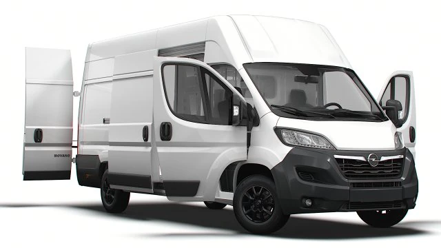 Opel Movano Van L4H3 HQ Interior 2023 3D Model .c4d .max .obj .3ds .fbx .stl .blend 