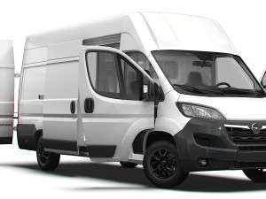 Opel Movano Van L4H3 HQ Interior 2023 3D Model