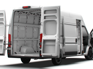 Opel Movano Van L4H3 HQ Interior 2023 3D Model