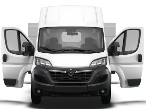 Opel Movano Van L4H3 HQ Interior 2023 3D Model