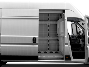 Opel Movano Van L4H3 HQ Interior 2023 3D Model