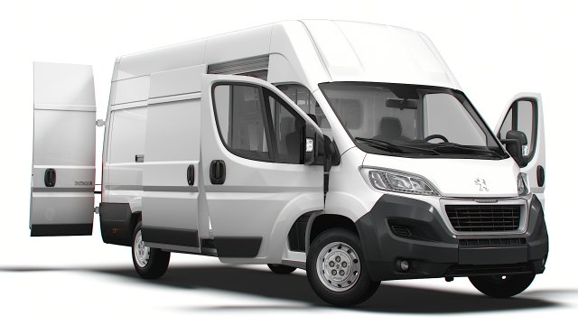 Peugeot Boxer Van L4H3 HQ Interior 2023 Modèle 3D .c4d .max .obj .3ds .fbx .stl .blend 