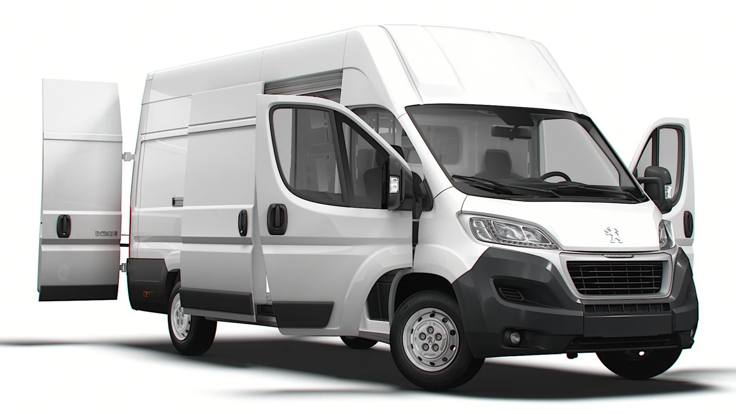 Peugeot Boxer Van L4H3 HQ Interior 2023 3D Model .c4d .max .obj .3ds .fbx .stl .blend