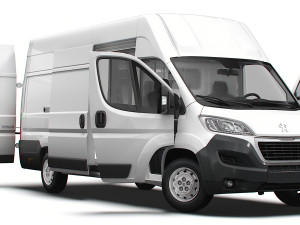 Peugeot Boxer Van L4H3 HQ Interior 2023 3D Model