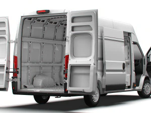 Peugeot Boxer Van L4H3 HQ Interior 2023 3D Model