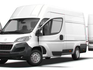 Peugeot Boxer Van L4H3 HQ Interior 2023 Modèle 3D