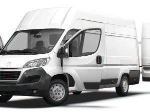 Peugeot Boxer Van L4H3 HQ Interior 2023 3D Model