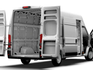 Peugeot Boxer Van L4H3 HQ Interior 2023 3D Model