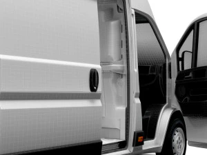 Peugeot Boxer Van L4H3 HQ Interior 2023 3D Model