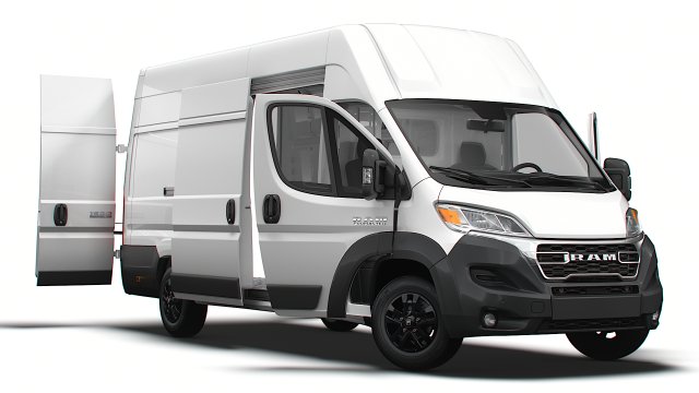 RAM Promaster Van L4H3 HQ Interior 2023 3D 模型 .c4d .max .obj .3ds .fbx .stl .blend 