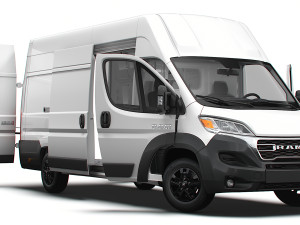 RAM Promaster Van L4H3 HQ Interior 2023 3Dモデル