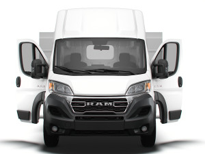 RAM Promaster Van L4H3 HQ Interior 2023 3D 模型