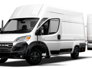 RAM Promaster Van L4H3 HQ Interior 2023 3D 模型