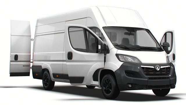 Vauxhall Movano Van L4H3 HQ Interior 2023 Modello 3D .c4d .max .obj .3ds .fbx .stl .blend 