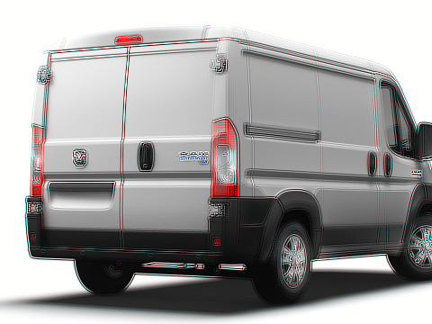 Ram ProMaster EV Cargo Van L1H1 2024 3D Model